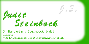 judit steinbock business card